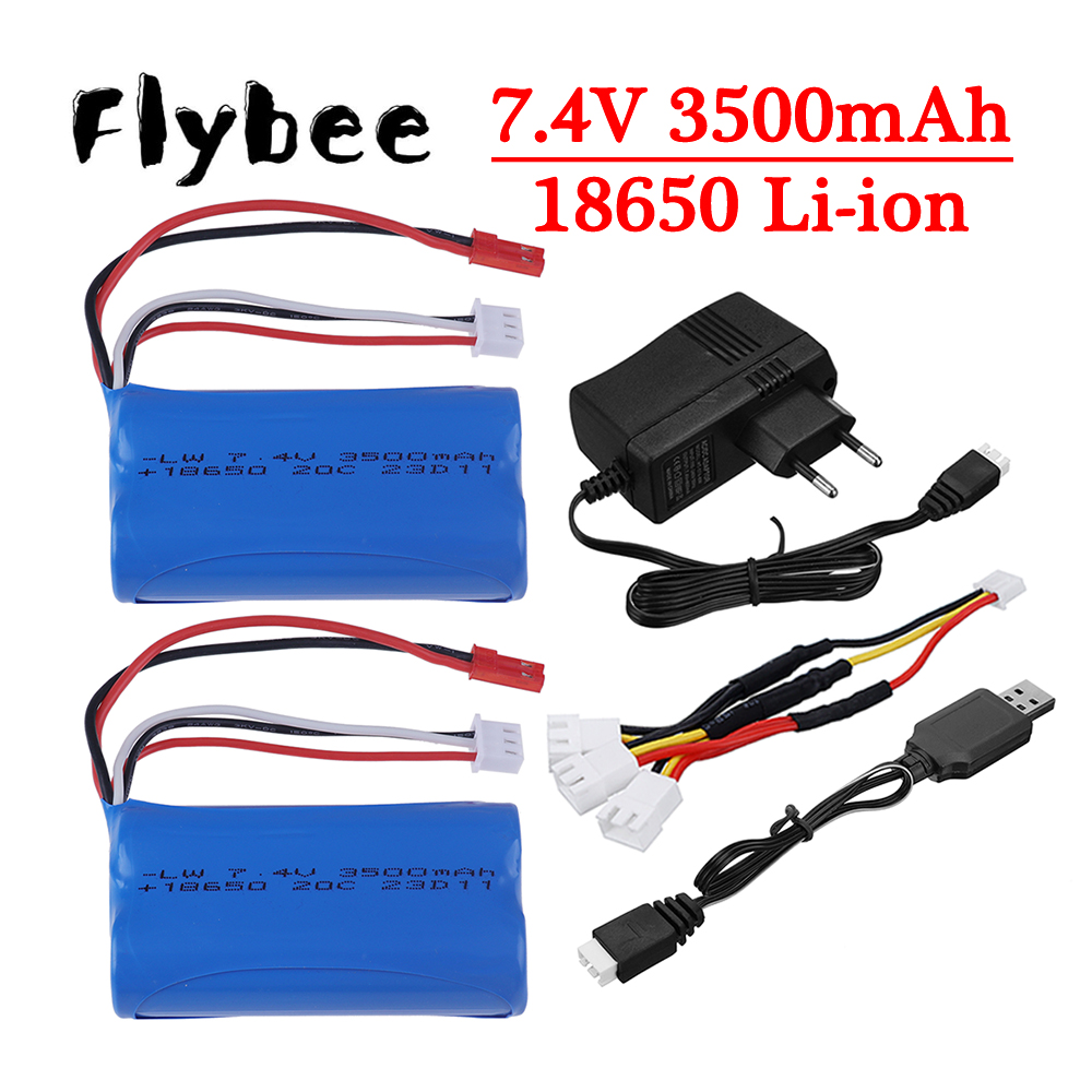 Rc Helicopter Charger - อัพเกรด 3000mAh ถึง 3500mAh 7.4V 18650