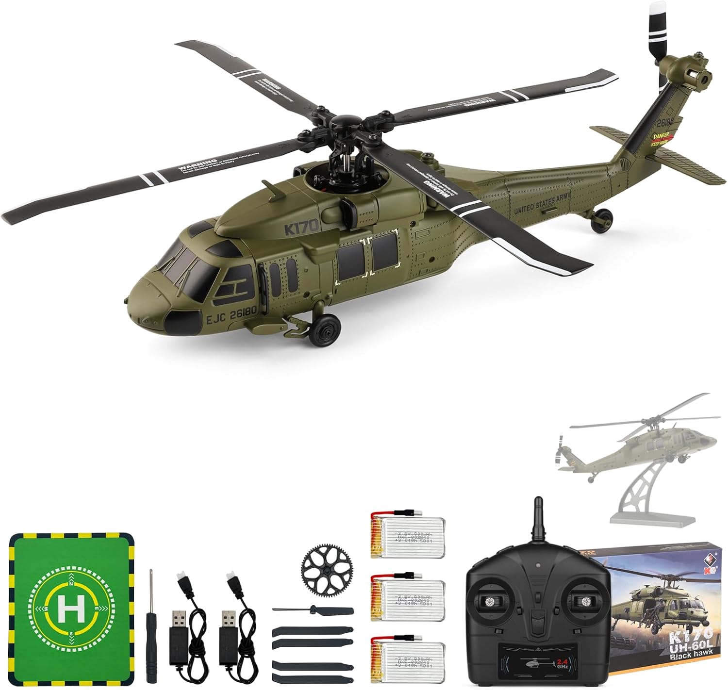 WLtoys K170 Brushless 4-CH RC  - Rc Helicopter Charger บทวิจารณ์และราคา