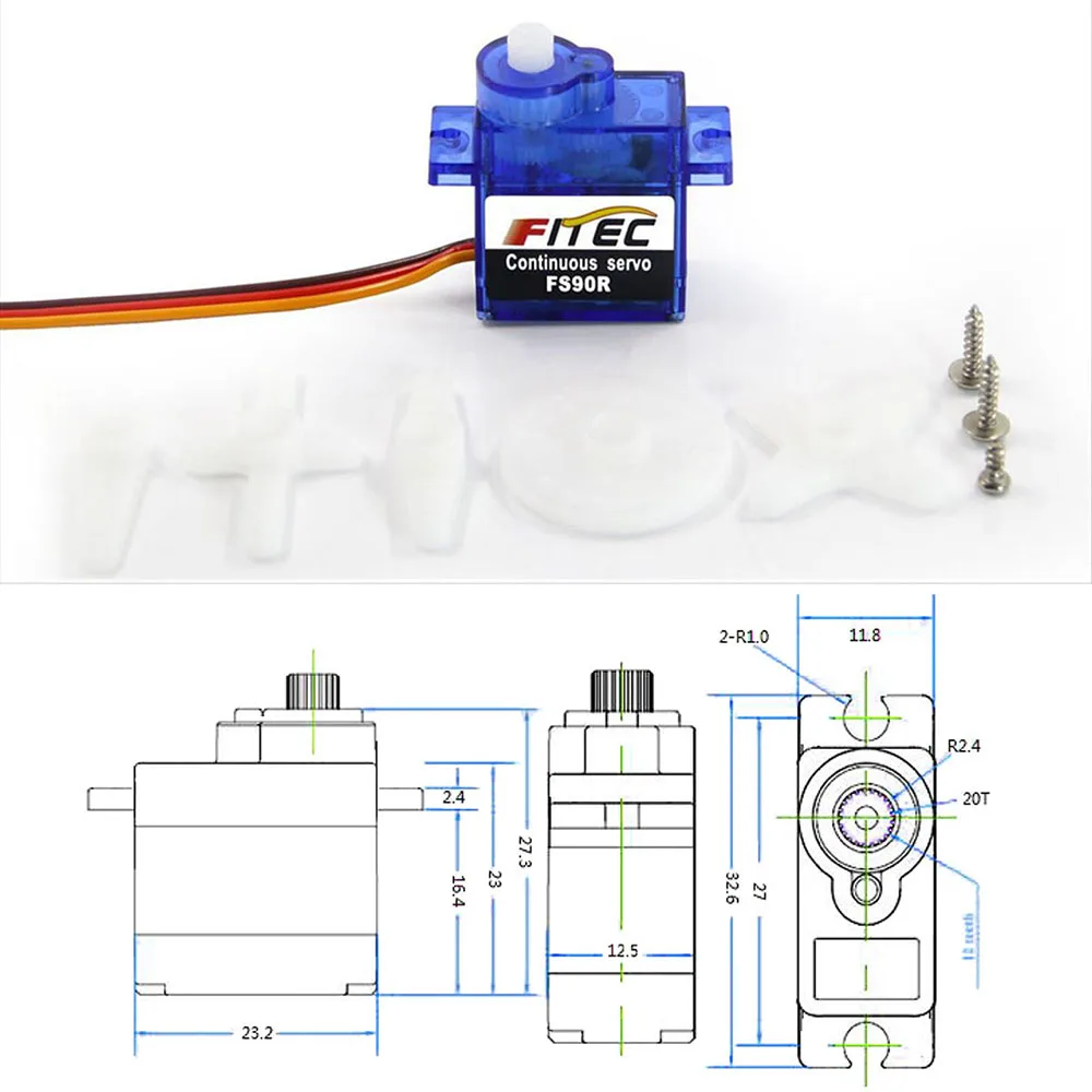 Feetech Mini FS90R Micro Servo - Rc Helicopter Mini บทวิจารณ์และราคา
