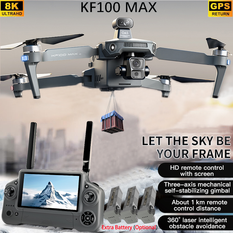 KF100 MAX GPS Drone 4K กล้อง 3 - Rc Helicopter Charger บทวิจารณ์และราคา